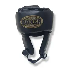 Шолом боксерський BOXER Еліт L шкірвініл чорний