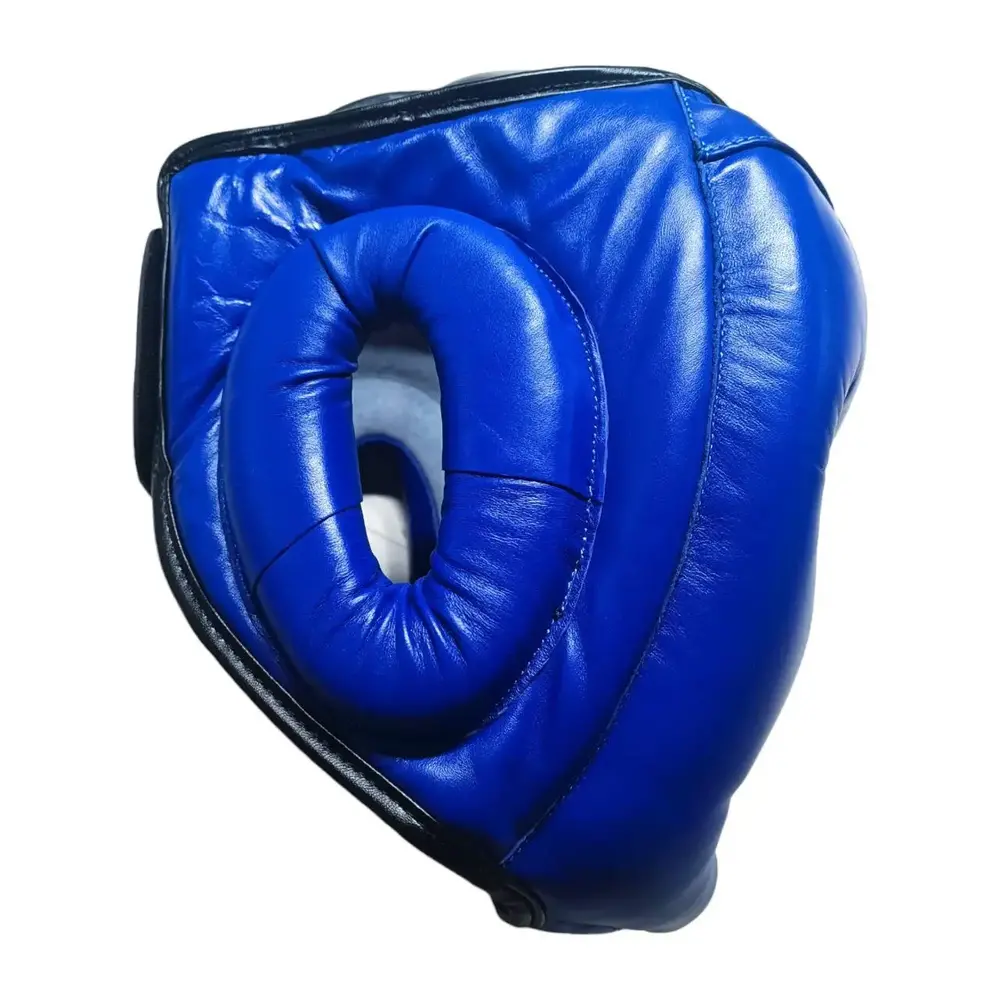 Шолом-маска тренувальна карате EVERLAST S шкіра синій