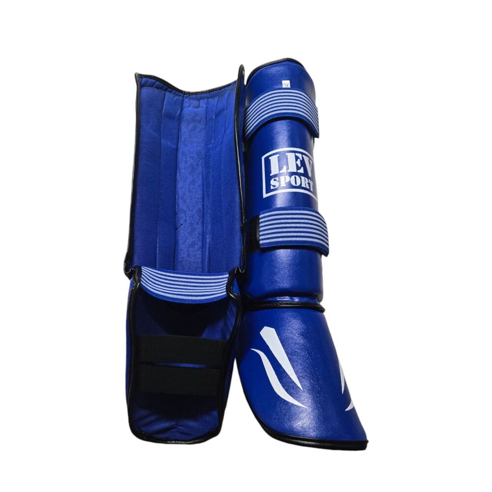 Захист гомілки та стопи EVERLAST шкірвініл XL синій