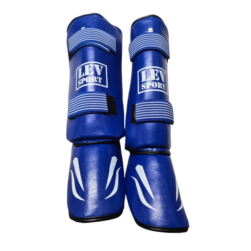 Захист гомілки та стопи EVERLAST шкірвініл XL синій