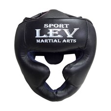 Шолом-маска LEV SPORT M шкіра чорний