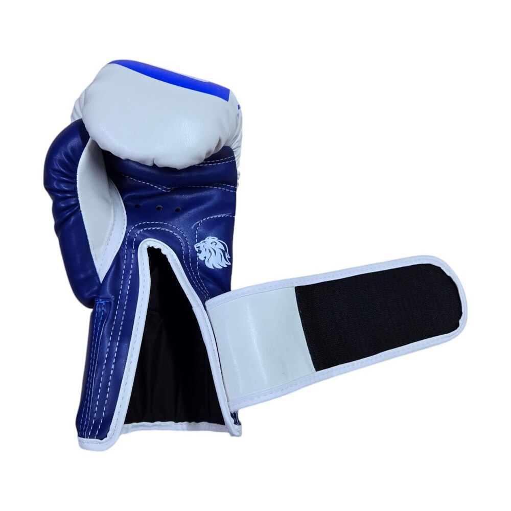 Боксерські рукавички LEV SPORT Еліт 10 oz стрейч біло-сині