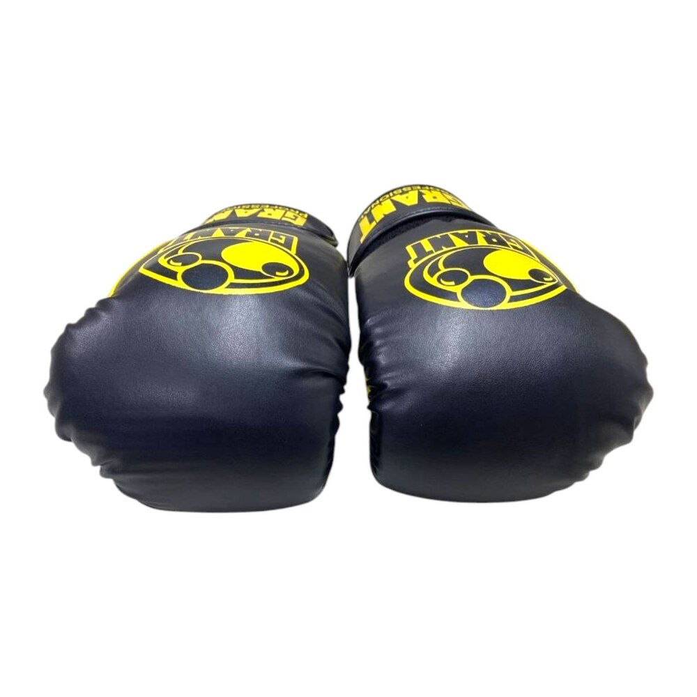 Боксерські рукавички GRANT Professional 10 oz шкірвініл чорно-жовті