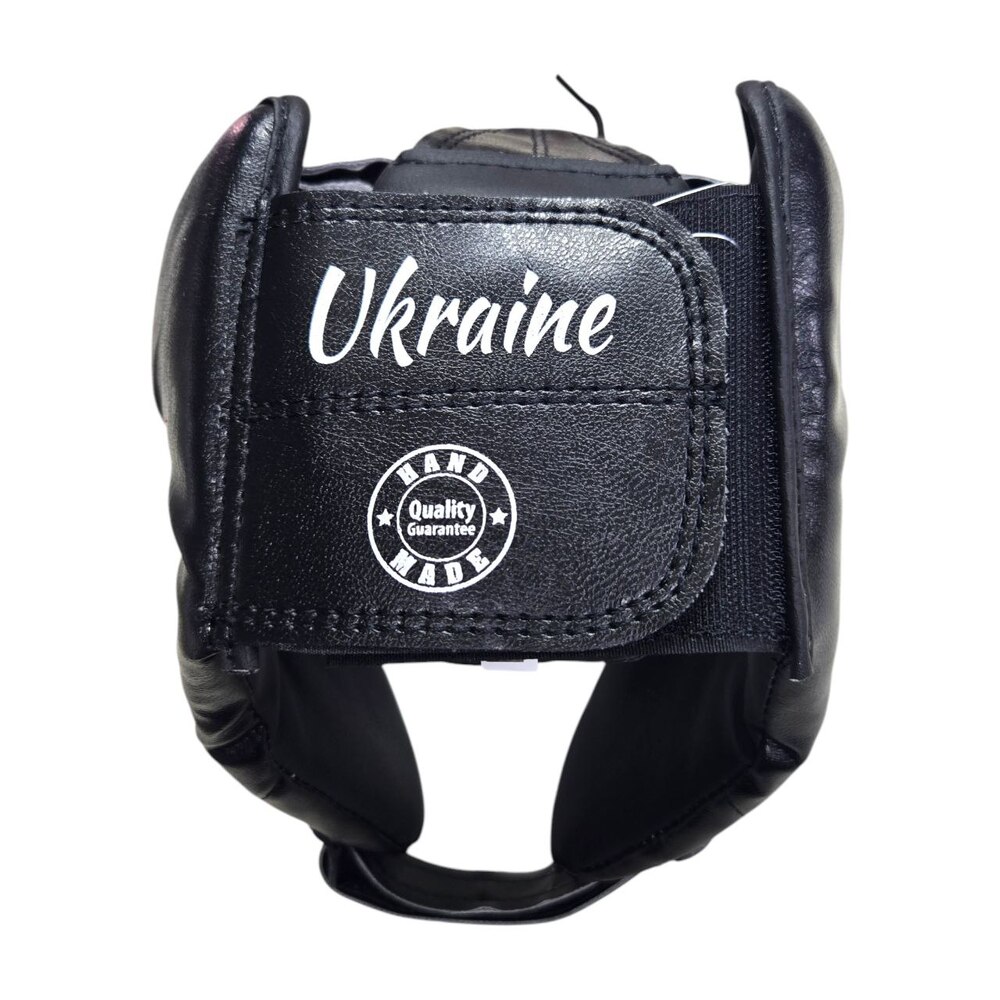 Шолом боксерський з відкритою маківкою BOXER NEW М вінілшкіряний чорний