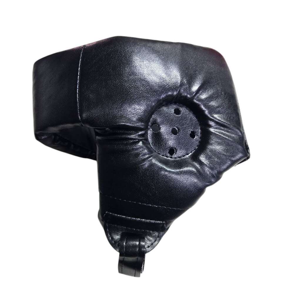 Шолом боксерський з відкритою маківкою BOXER NEW М вінілшкіряний чорний
