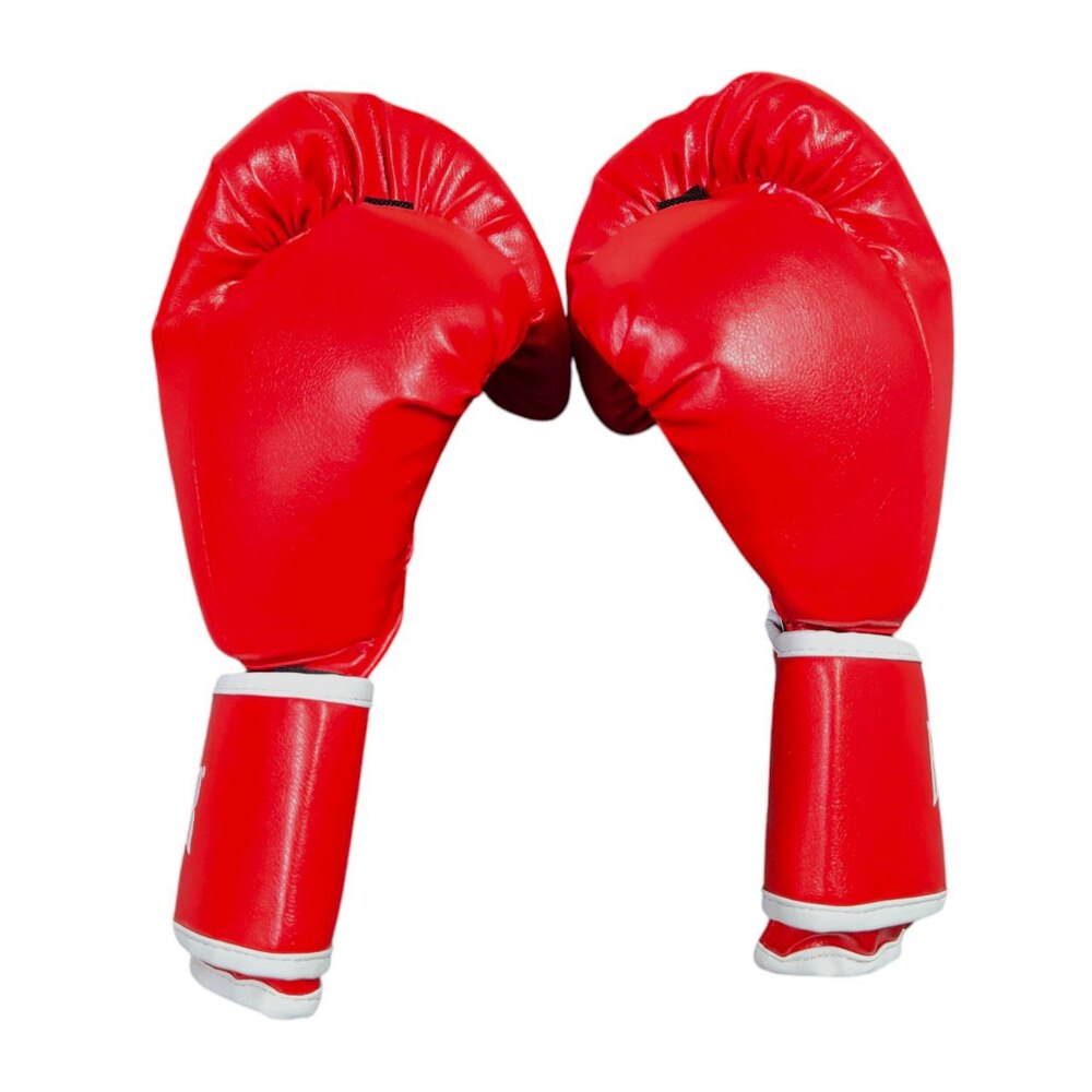 Боксерські рукавички BOXER NEW 10 оz вінілшкіряні ШИРОКИЙ МАНЖЕТ червоні