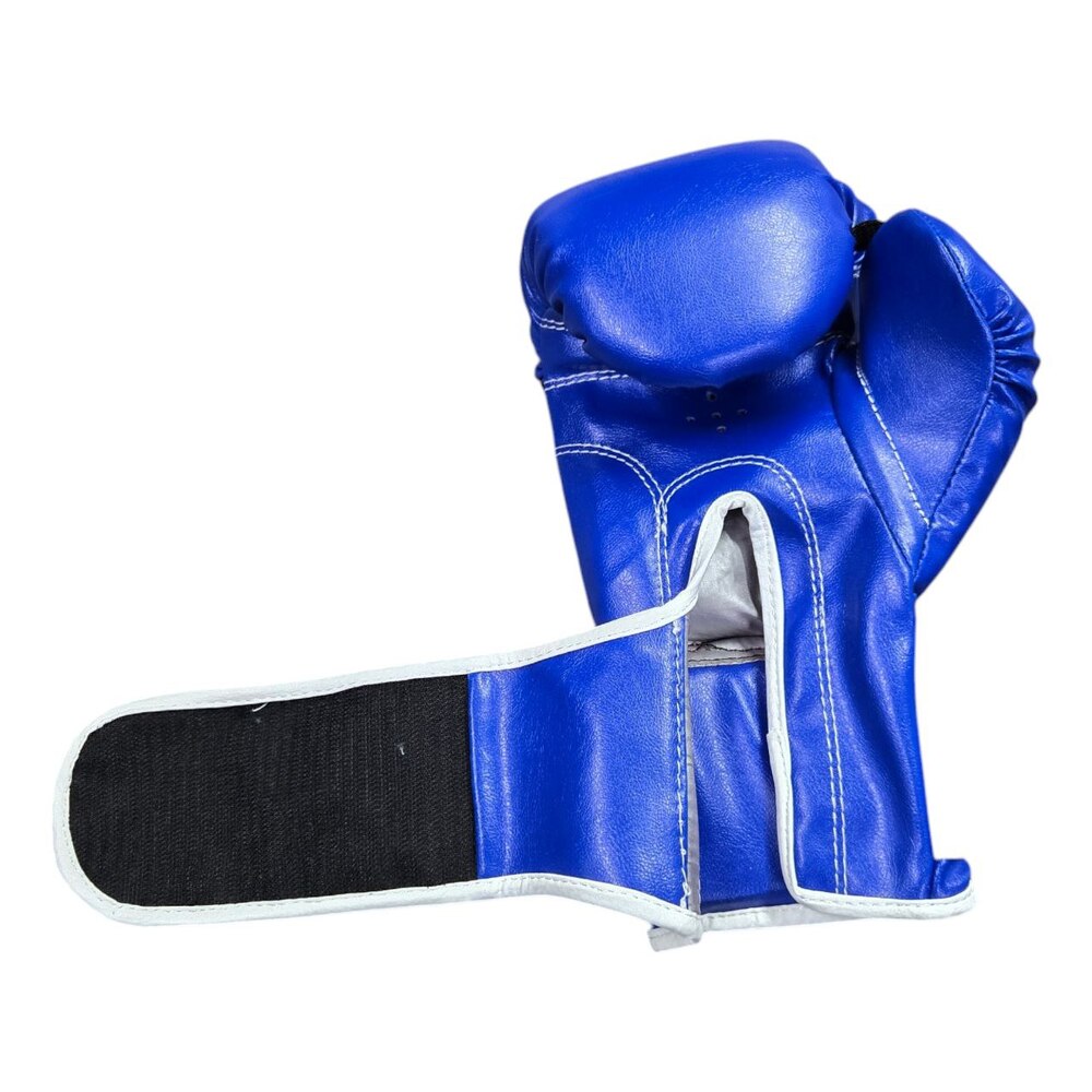 Боксерські рукавички BOXER NEW 10 оz вінілшкіряні ШИРОКИЙ МАНЖЕТ сині