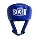 Шлем тренировочный с открытой макушкой BOXER NEW L кожвинил синий