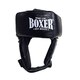 Шолом боксерський з відкритою маківкою BOXER NEW L вінілшкіряний чорний