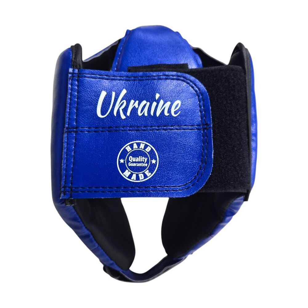 Шолом карате з посиленою маківкою BOXER NEW M вінілшкіряний синій
