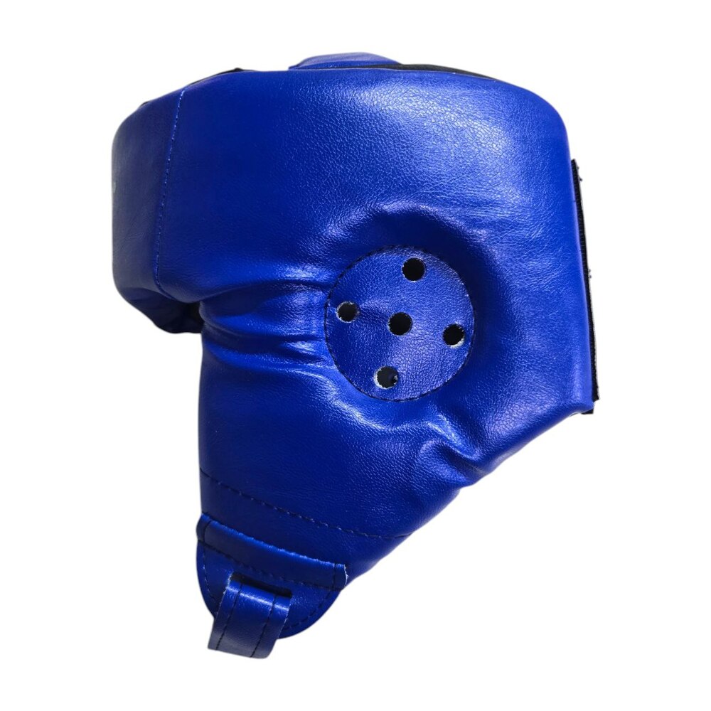 Шолом карате з посиленою маківкою BOXER NEW M вінілшкіряний синій