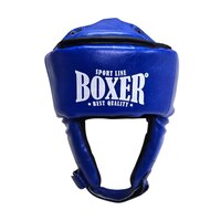 Шлем каратэ с усиленной макушкой BOXER NEW M кожвинил синий