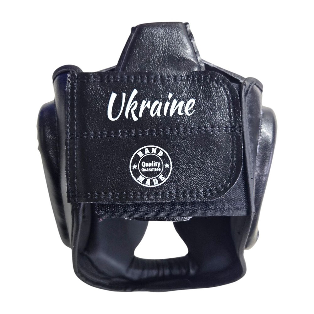 Шолом тренувальний з повним захистом BOXER NEW L вінілшкіряний чорний