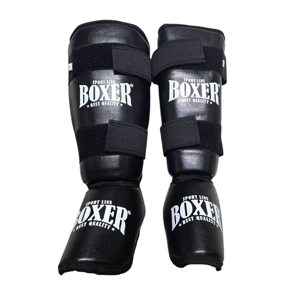 Захист гомілки та стопи BOXER NEW вінілшкіряний XL чорний