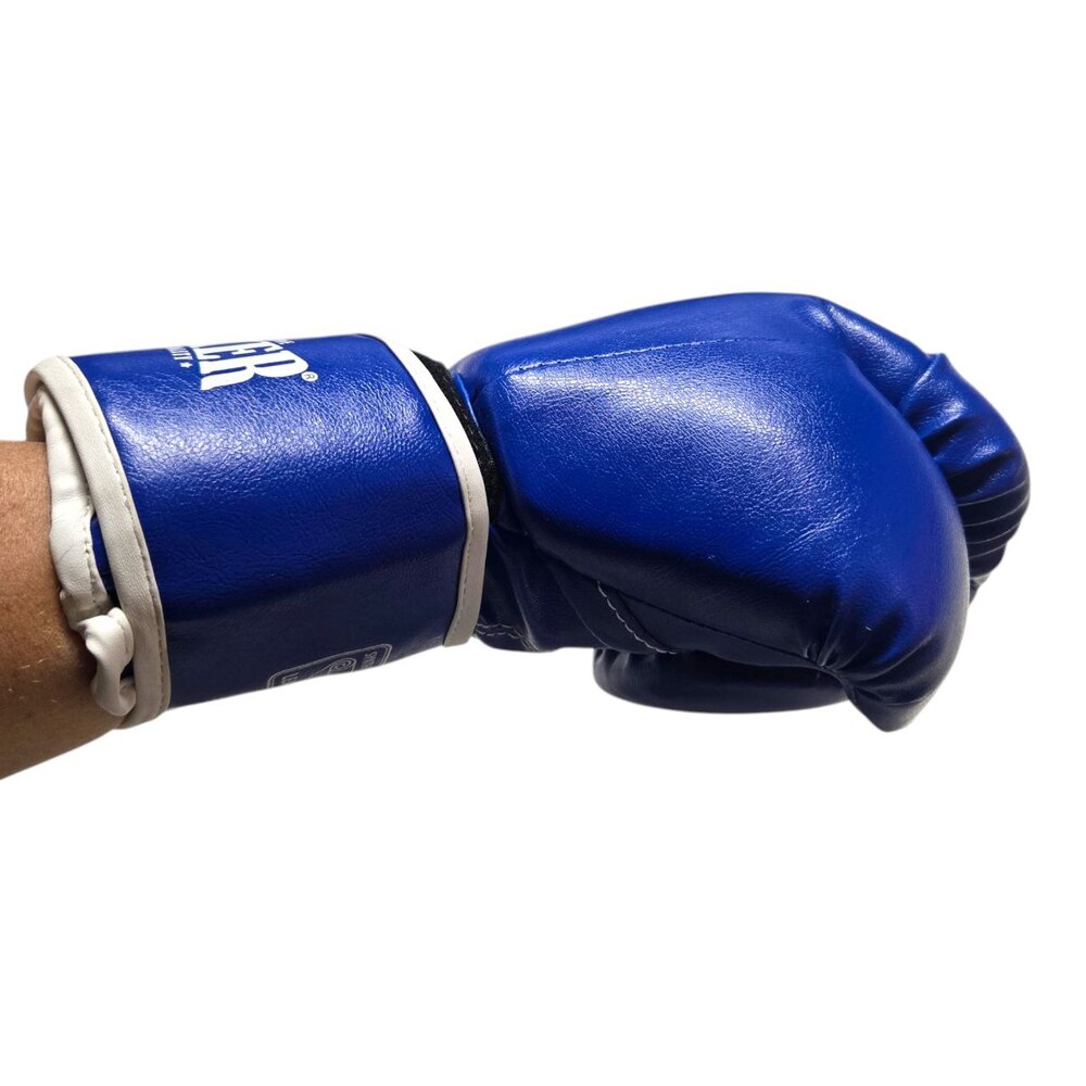 Боксерські рукавички BOXER NEW 10 оz вінілшкіряні сині