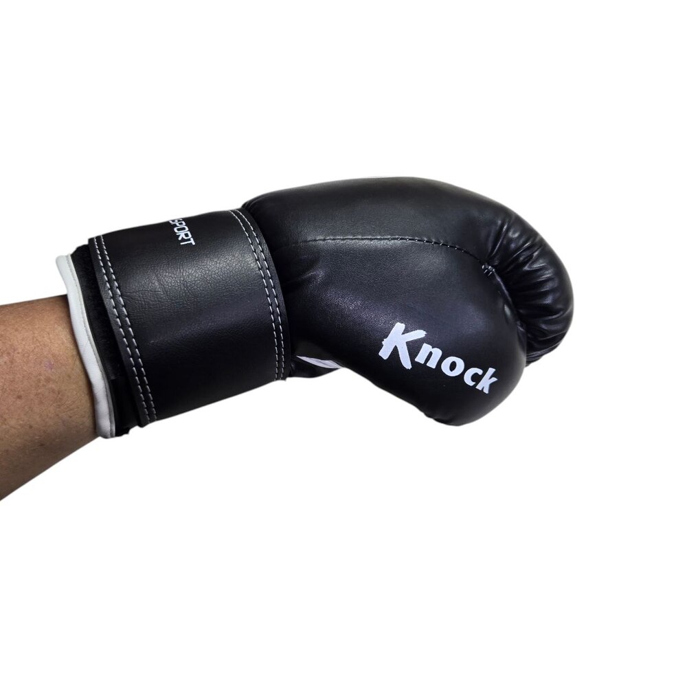 Боксерські рукавички LEV SPORT ТОП 10 oz шкіра чорні