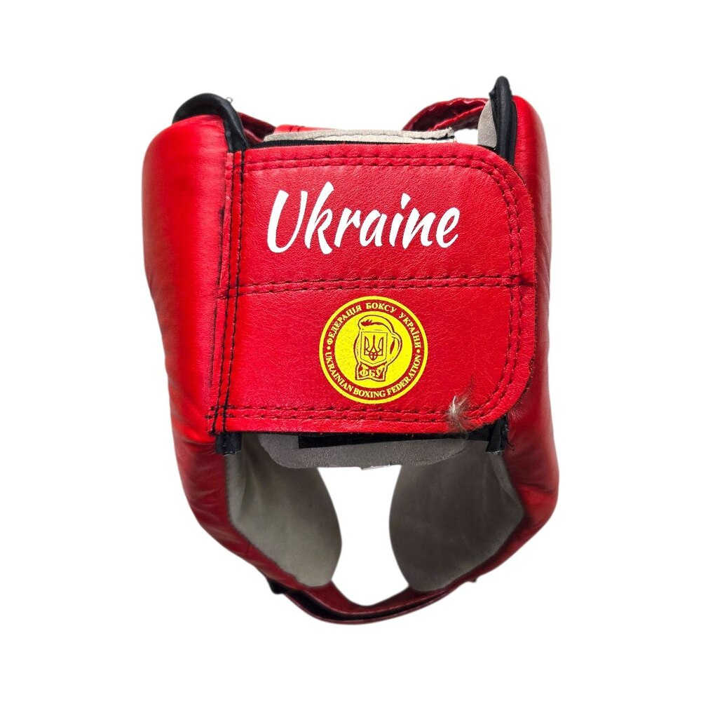 Шолом турнірний відкритий BOXER NEW L шкіра червоний