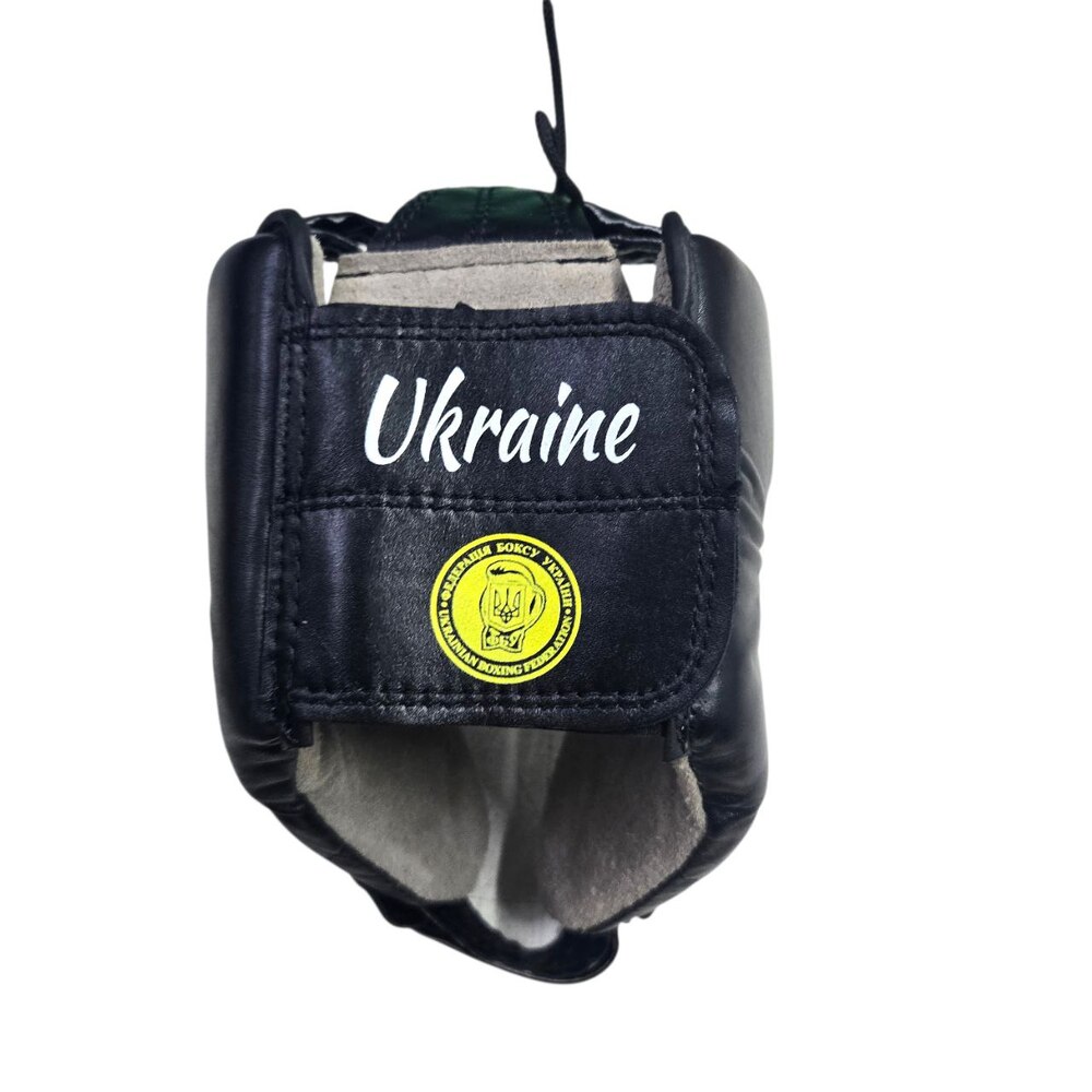 Шолом турнірний відкритий BOXER NEW L шкіра чорний