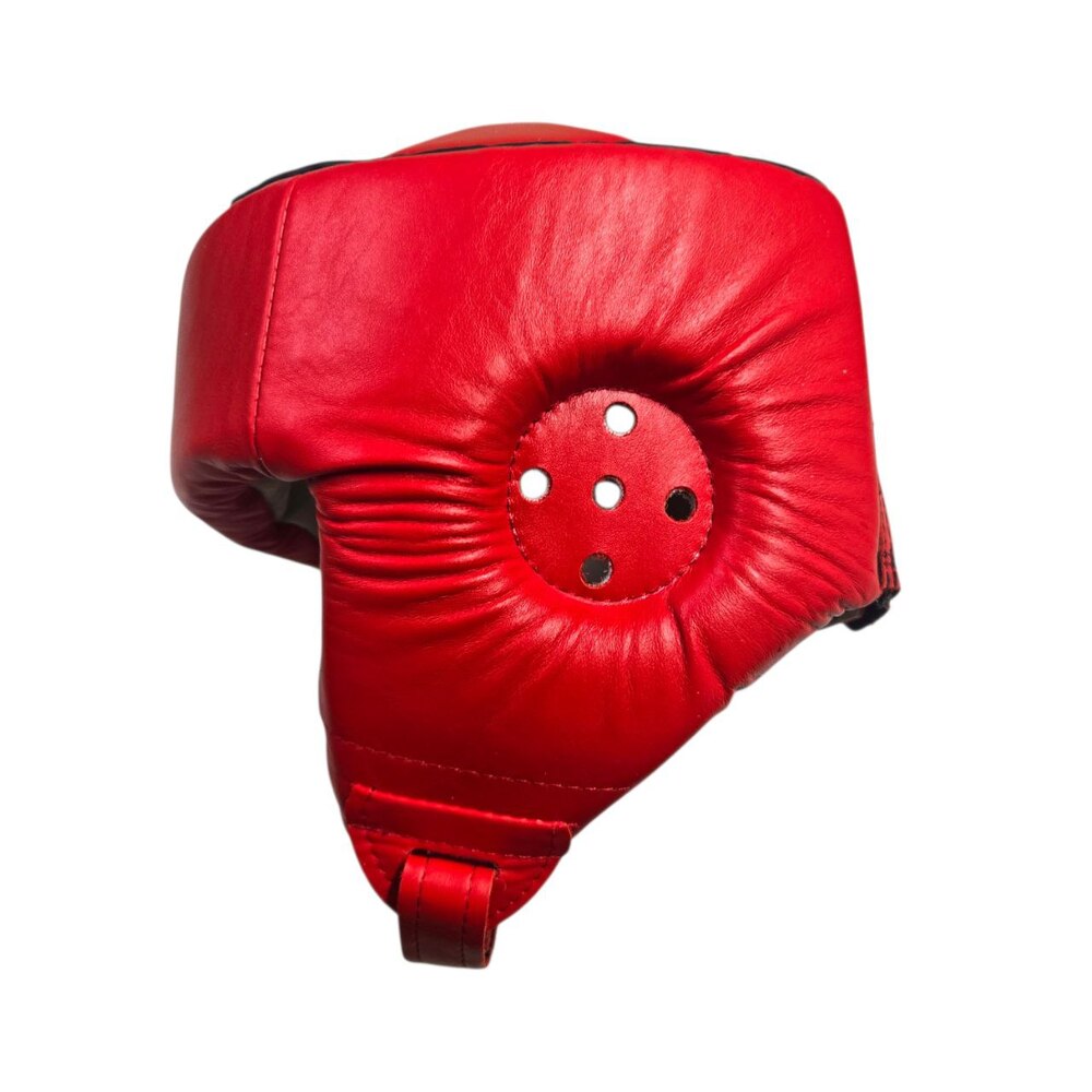Шолом турнірний з посиленою маківкою BOXER NEW L шкіра червоний