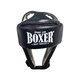 Шолом турнірний з посиленою маківкою BOXER NEW L шкіра чорний