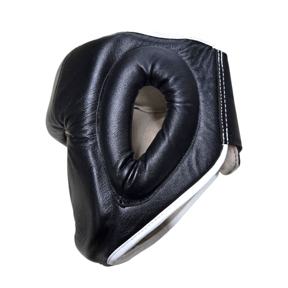 Шолом тренувальний з повним захистом BOXER NEW L шкіра чорний