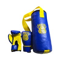 Комплект сувенірний дитячий LEV SPORT (мішок, рукавички) синьо-жовті